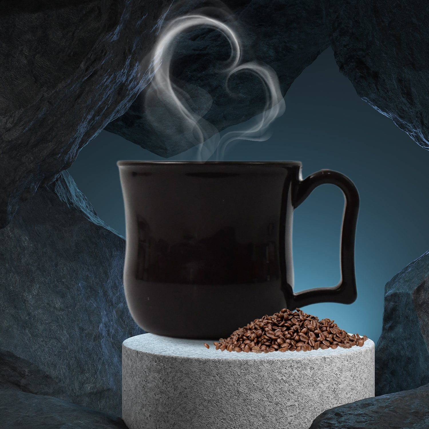 Premium Plastic Coffee / Tea Cups / Mug with Handle(1 Pc / Loose / Black) Premium Plastic Coffee / Tea Cups / Mug with Handle(1 Pc / Loose / Black)